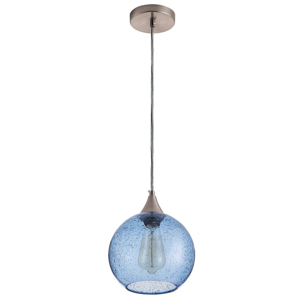 Bubble glass pendant light brushed nickel hot sale