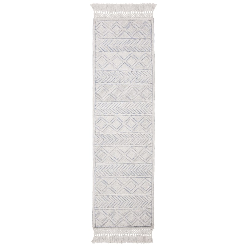 SAFAVIEH Handmade Casablanca Shag Jenney Tribal Wool Rug