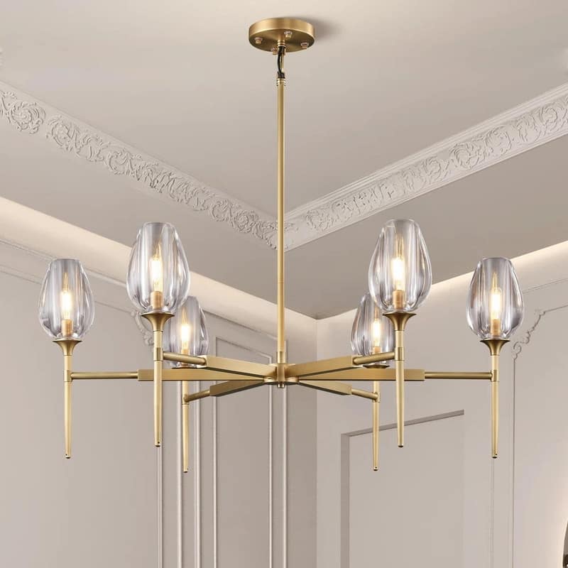 KAYLA Long tulip Wall Sconce - 41in - Gold