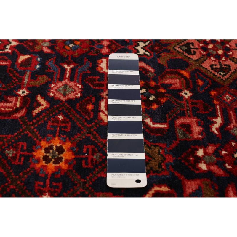ECARPETGALLERY Hand-knotted Andelz Navy Wool Rug - 3'10 x 13'3