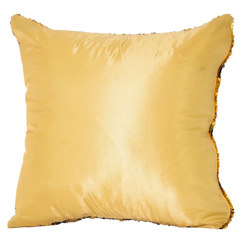 Violet Linen Bally Decorative Mermaid Reversible Sequin Decorative Cushion Cover
