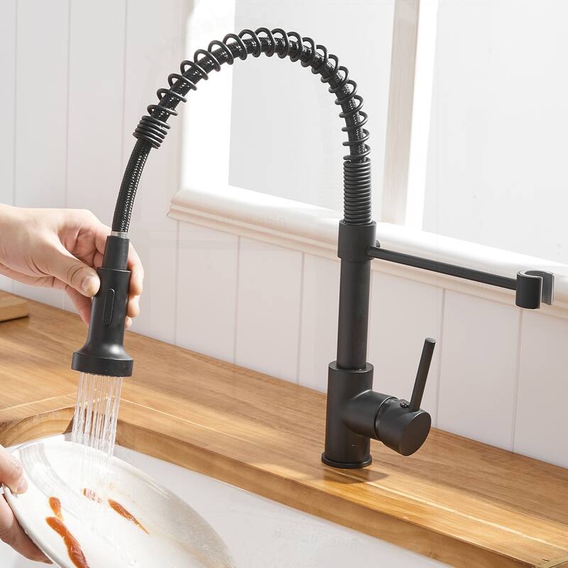 Commercial Kitchen Faucet with Pull Down Sprayer