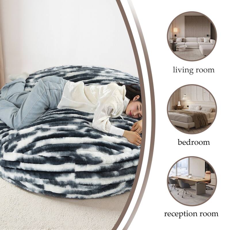 Oversized Bean Bag Chair Bean Bag Bed for Adults & Convertible