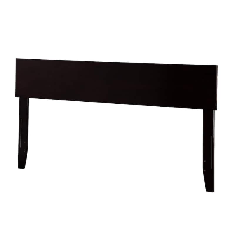 Modern Low-Profile Wood Panel Headboard with Built-In USB Charger, Clean Minimalist Design for Easy Styling