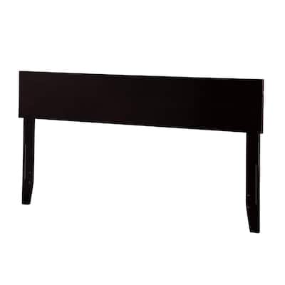 Modern Low-Profile Wood Panel Headboard with Built-In USB Charger, Clean Minimalist Design for Easy Styling