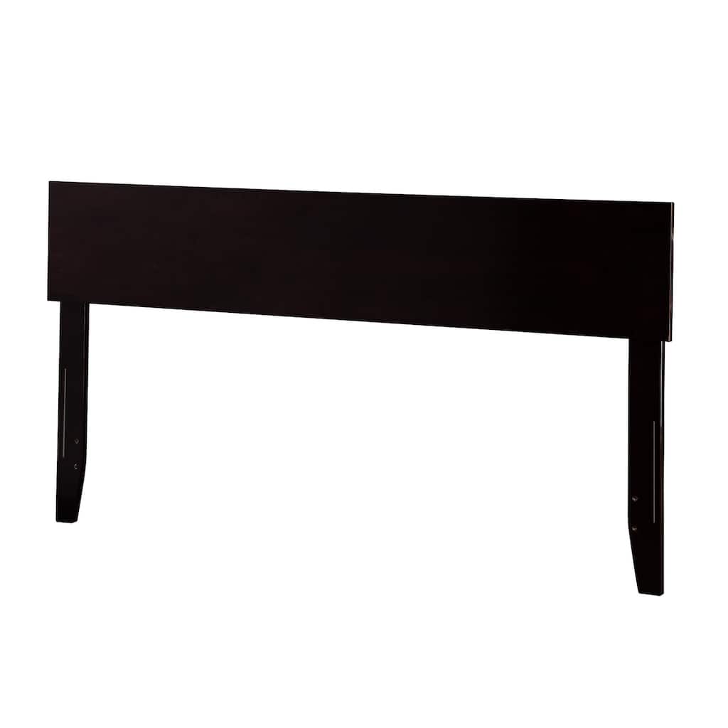 Modern Low-Profile Wood Panel Headboard with Built-In USB Charger, Clean Minimalist Design for Easy Styling