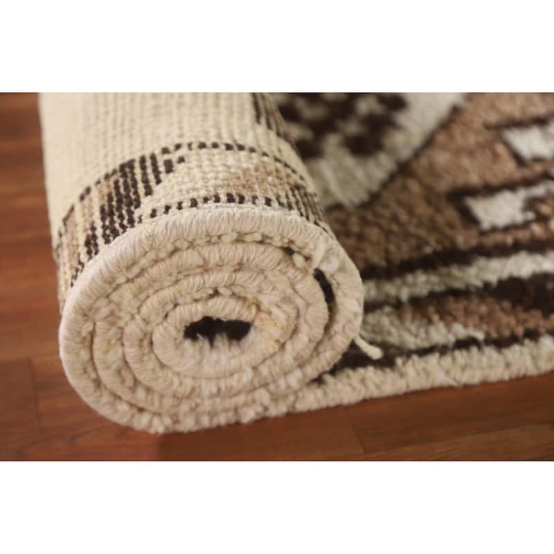 Plush Anatolian Natural Dye Runner Rug Hand-knotted Wool Carpet - 2'11"x 10'11"