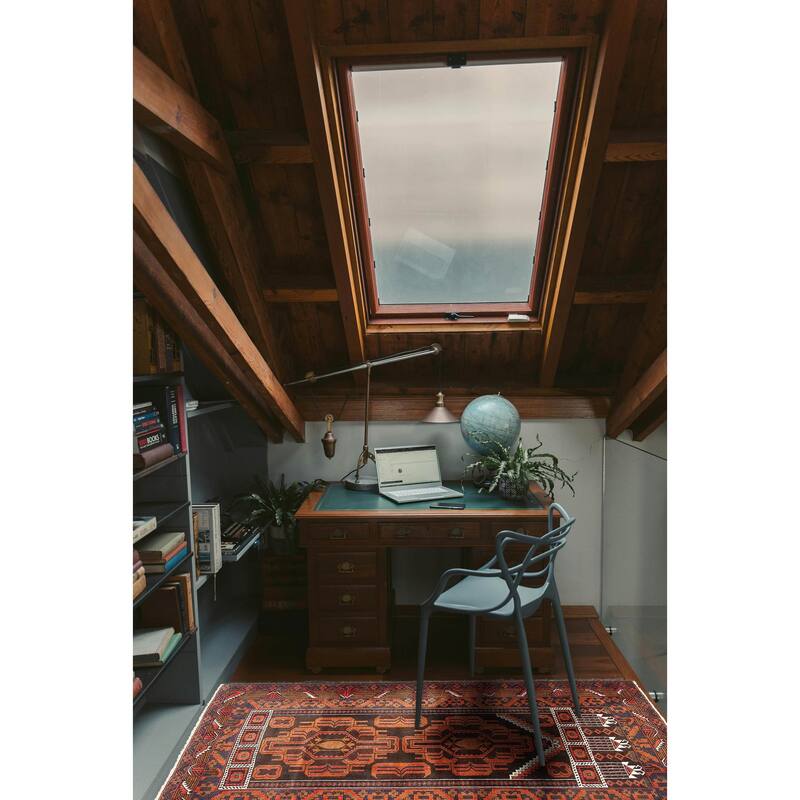 ECARPETGALLERY Hand-knotted Teimani Dark Brown Wool Rug - 3'1 x 5'0