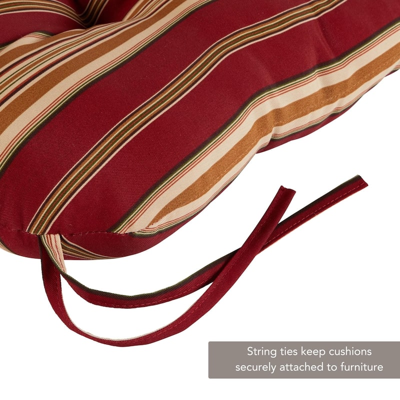 Outdoor Tufted Dining Chair Cushion (Set of 2)