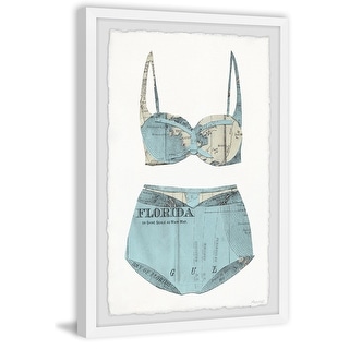 Florida Swimwear' Framed Painting Print - Overstock - 33068703