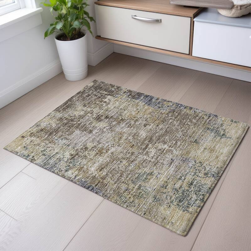 Premium Washable Super Soft Modern Ombre Mayfield Rug - Beige - 1'8" x 2'6"