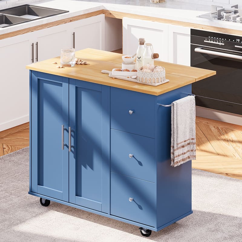 Futzca Storage Kitchen Island Cart