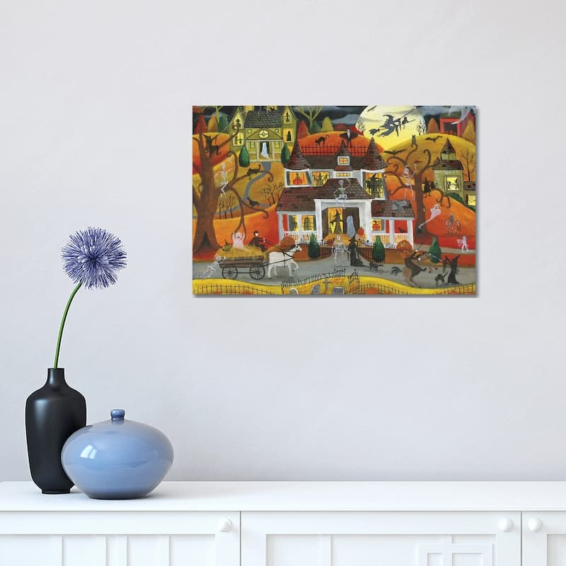 iCanvas "Halloween Fright Night" by Cheryl Bartley Canvas Print - 12x18x1.5