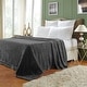 preview thumbnail 3 of 37, Superior Ultra-Soft Plush Fleece Throw and Blanket Twin - Charcoal