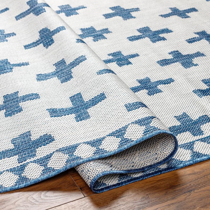 Livabliss Boronia Indoor/ Outdoor Mod Geometric Area Rug