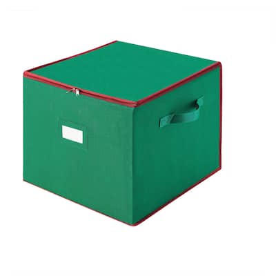 Ornament Storage Box - Holiday Organizer with 75 Compartments, Dividers for Christmas Bulbs and Decorations by Tiny Tim Totes