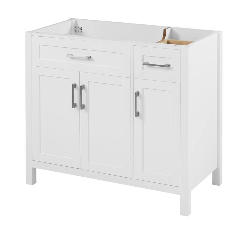 36 inch MDF Freestanding Bathroom Vanity without Top with Soft-Close Drawer