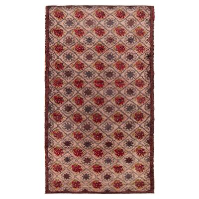 ECARPETGALLERY Hand-knotted Melis Vintage Beige Wool Rug - 4'7 x 7'10
