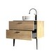 preview thumbnail 20 of 22, 30/36/48 inch MDF Single Sink Freestanding Bath Vanity in Oak with White Ceramic Top