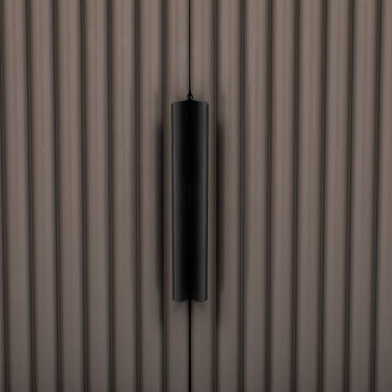 Vertical Striped Door Storage Cabinet