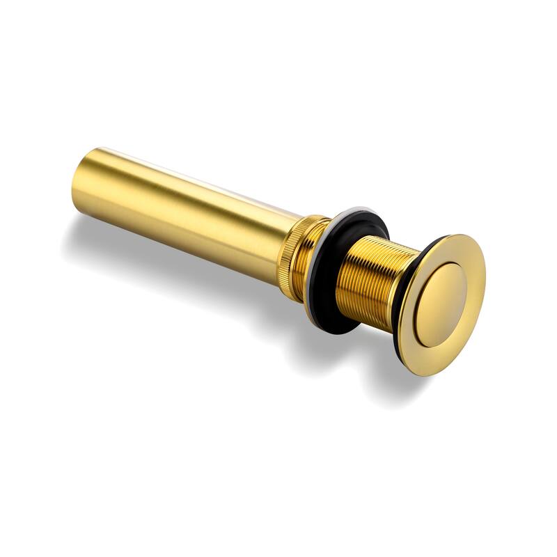 Luxier DS03-T Bathroom Sink Push Pop-Up Drain Stopper with No Overflow