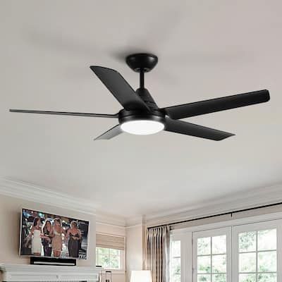 48" YUHAO Modern Contemporary LED Ceiling Fan with Remote Control