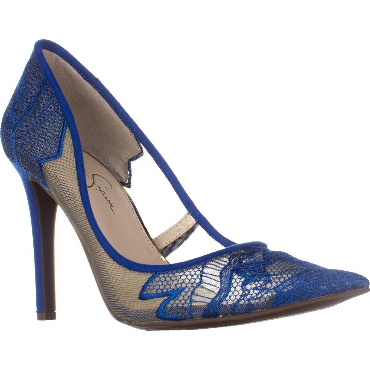 jessica simpson blue pumps
