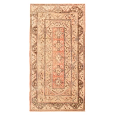ECARPETGALLERY Hand-knotted Antalya Vintage Salmon Wool Rug - 5'6 x 10'4