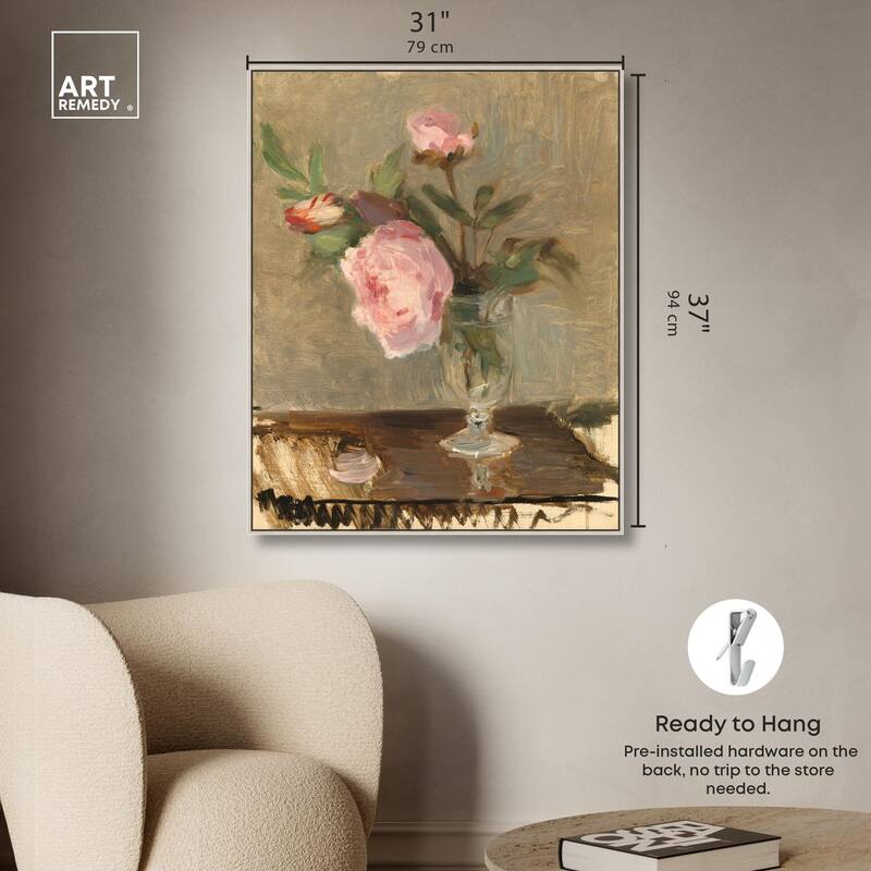 Moristot Peony Canvas by Art Remedy