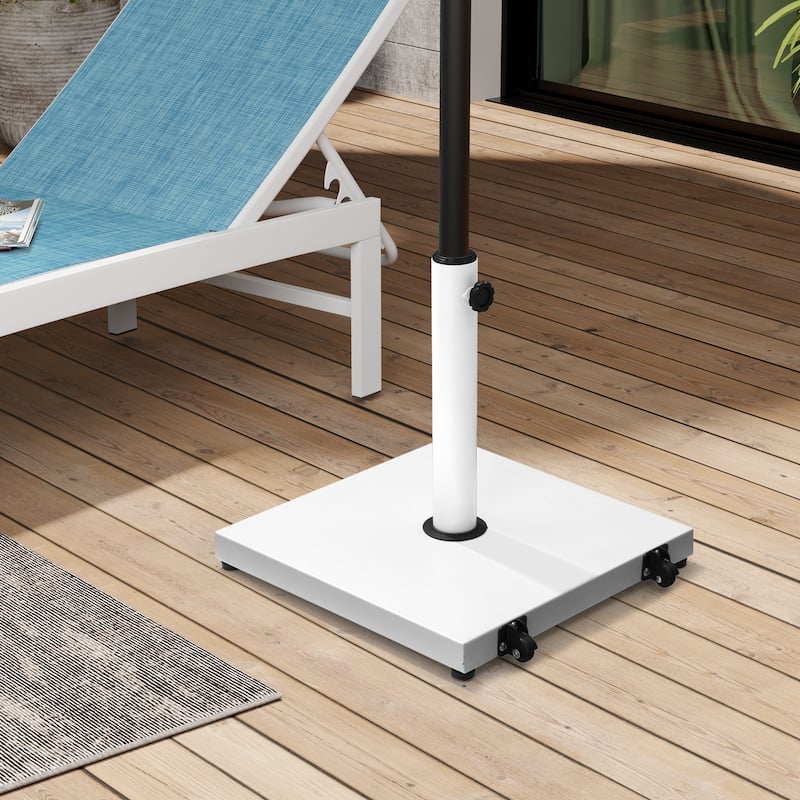 Outdoor Umbrella Base Stand Square Weighted for Patio Market Umbrella
