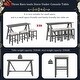 preview thumbnail 15 of 20, Home Kitchen Dining Bar Table Set with 3 Padded Stools Multi-Functional Solid Wood Breakfast Nook with USB Ports & Power Strip