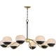 preview thumbnail 1 of 3, Maxim 24648MR Lucerne 8 Light 43" Wide Chandelier Black / Natural Aged Brass