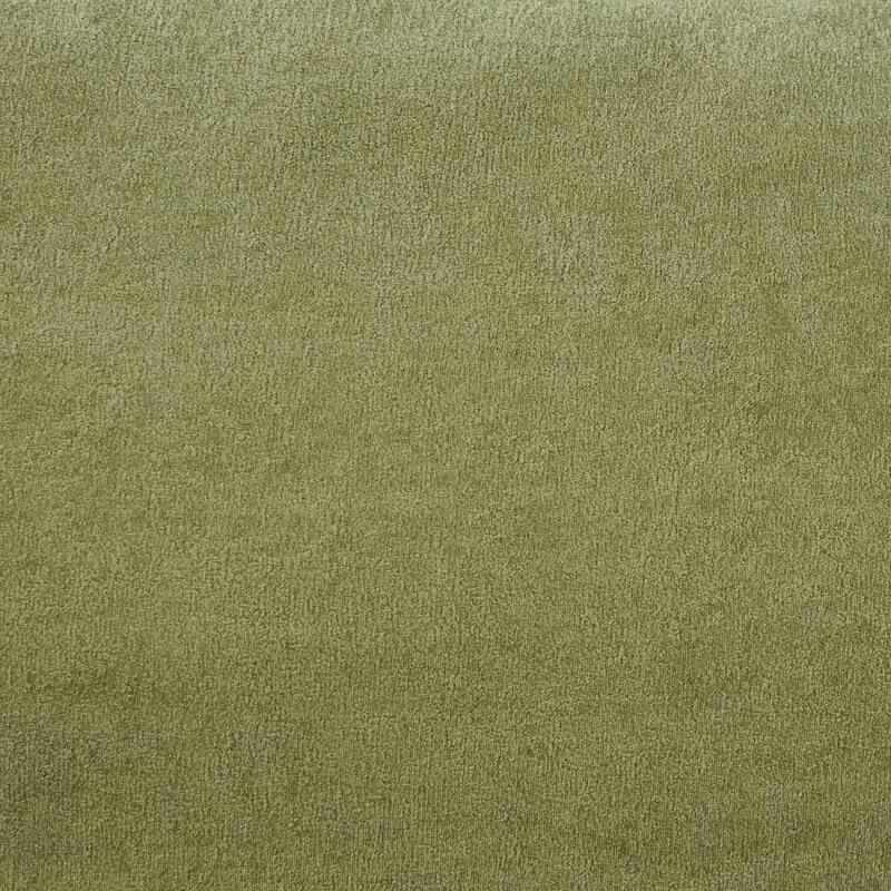 Roomfitters Upholstered Armchair with Ottoman, Wide Seat and Curved Armrests for Living Room or Bedroom
