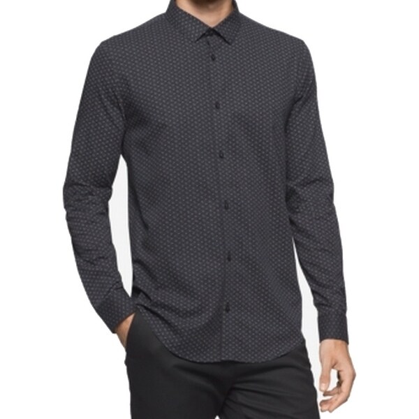 Shop Calvin Klein NEW Men's Black Size Medium M Dobby ...