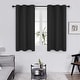 preview thumbnail 135 of 135, Deconovo Grommet Room Darkening Curtains, Set of 4 Panels 38x54 Inch - Black