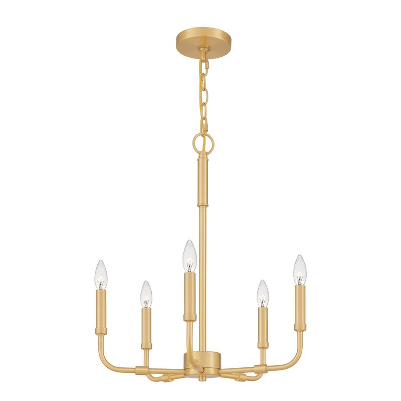 Quoizel Abner Steel 5-light Chandelier