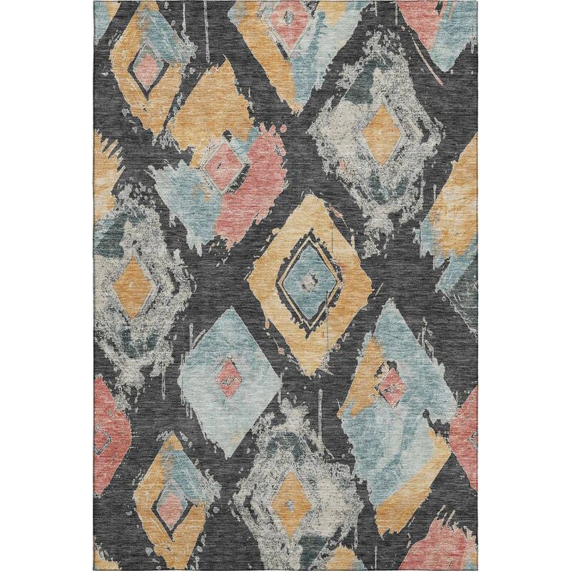 Premium Washable Super Soft Modern Diamonds Mayfield Rug