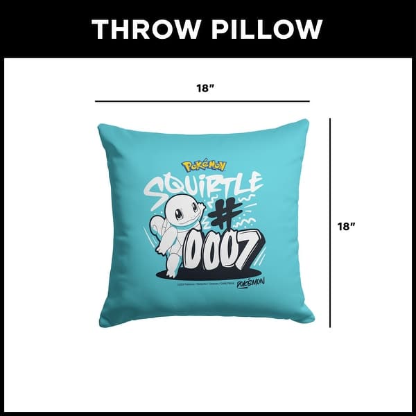 dimension image slide 2 of 4, Pokemon 18 Inch Throw Pillow