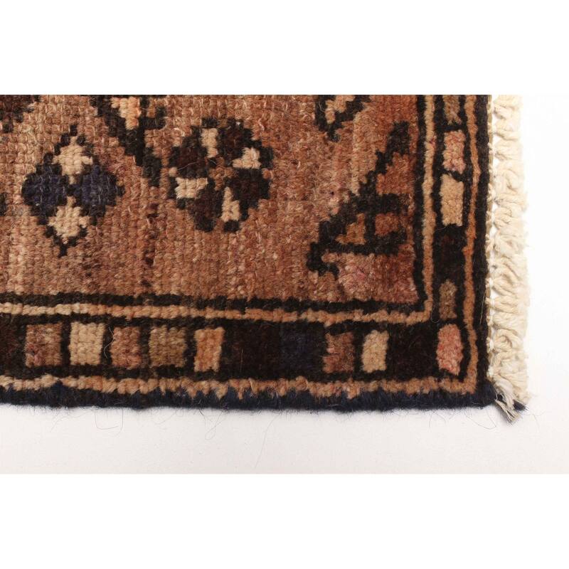 ECARPETGALLERY Hand-knotted Antalya Vintage Dark Navy Wool Rug - 2'7 x 6'0