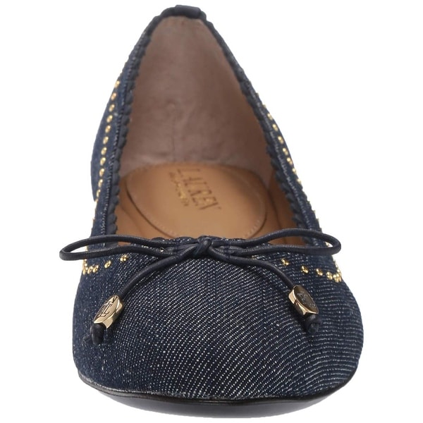 ralph lauren glennie bow flats