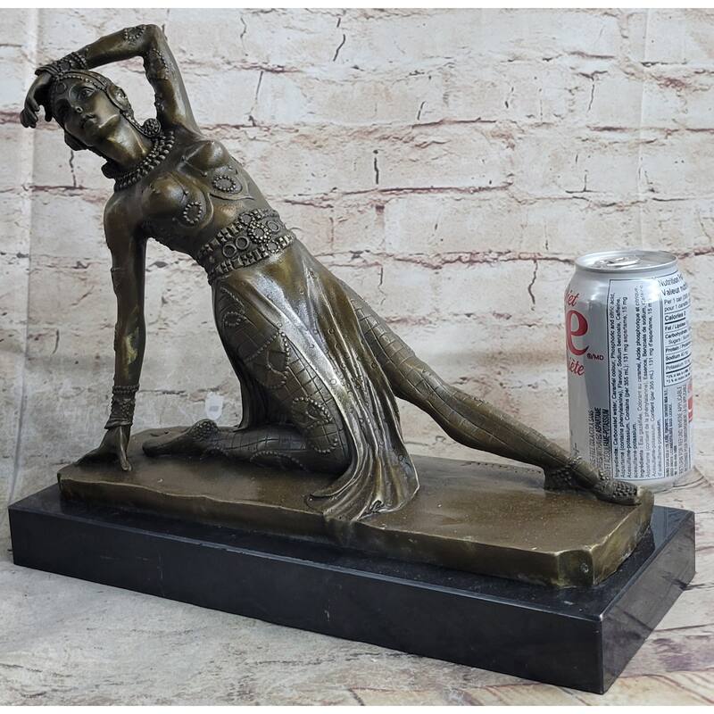 Handmade Art Nouveau By~D.H Chiparus~ Dancer Dance Dancing Bronze Sculpture