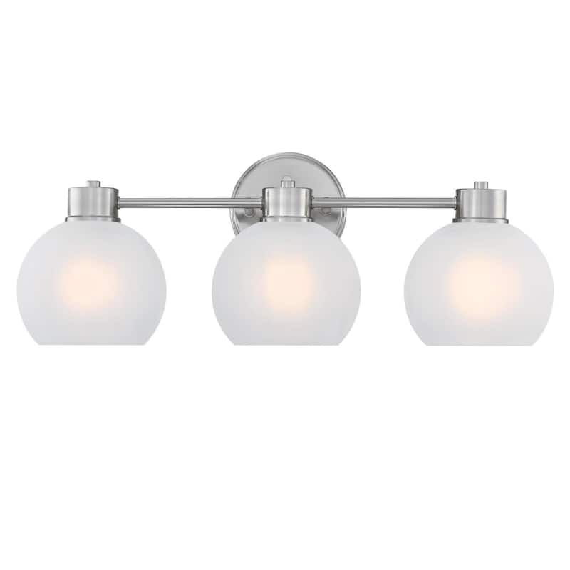 Westinghouse Lighting Dorney Three Light Wall Fixture - 3-Light - Brushed Nickel
