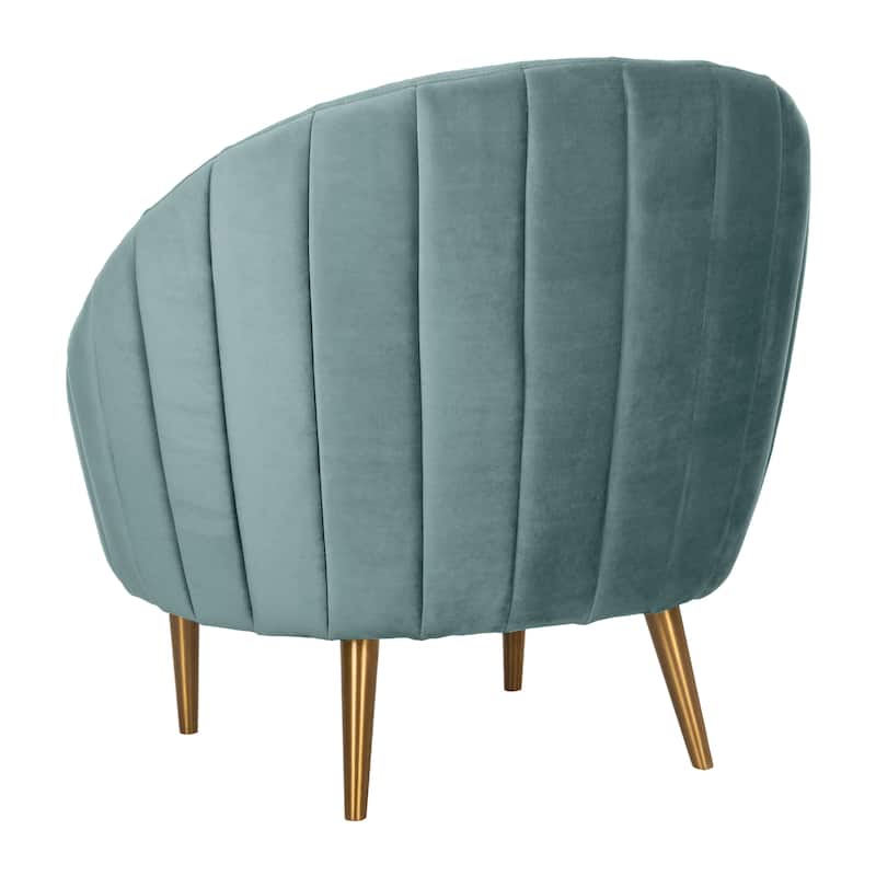 SAFAVIEH Couture Mariegret Channel Tufted Tub Chair - 32Wx30Dx32H