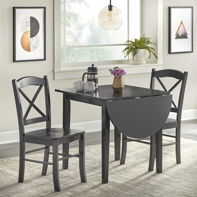 Simple Living Country Cottage Drop Leaf 3-piece Dining Set