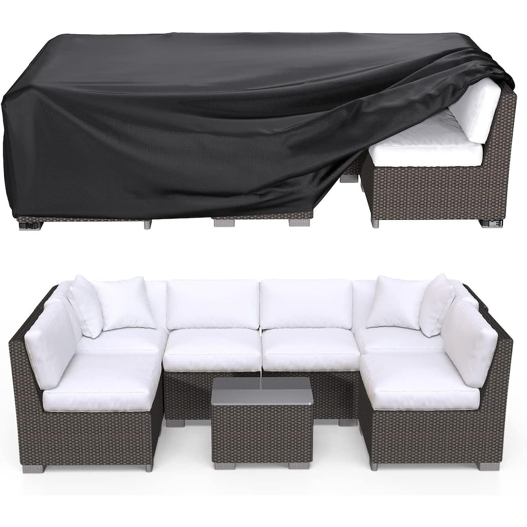 Outdoor Furniture Cover Waterproof Large Seating Protection - 126"x63"x29"