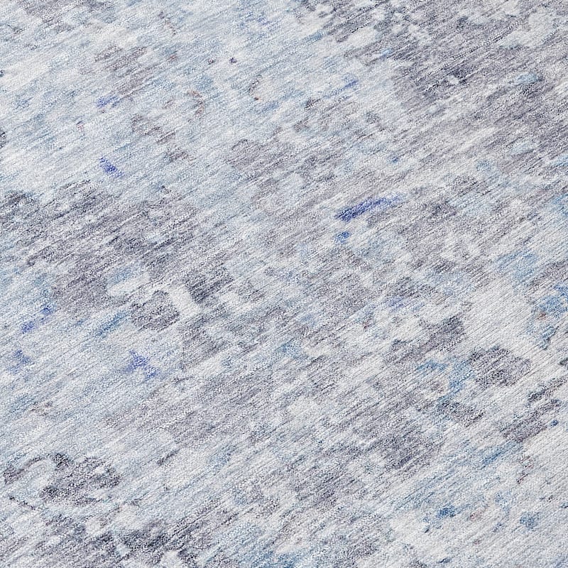 Machine Washable Indoor/ Outdoor Abstract Modern Chantille Rug