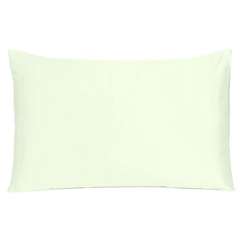 HomeRoots Ivory Dreamy Set Of 2 Silky Satin King Pillowcases