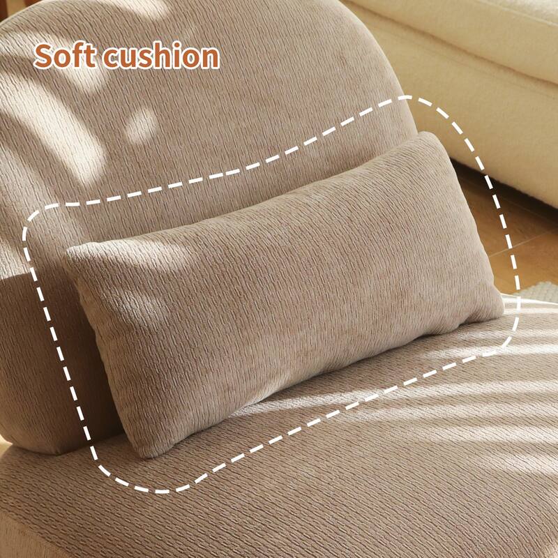 Accent Chair with Solid Wood Legs