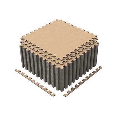10x10 ft Interlocking Foam Floor Mats 25-Pack Thick Cushioned Exercise Puzzle Tiles