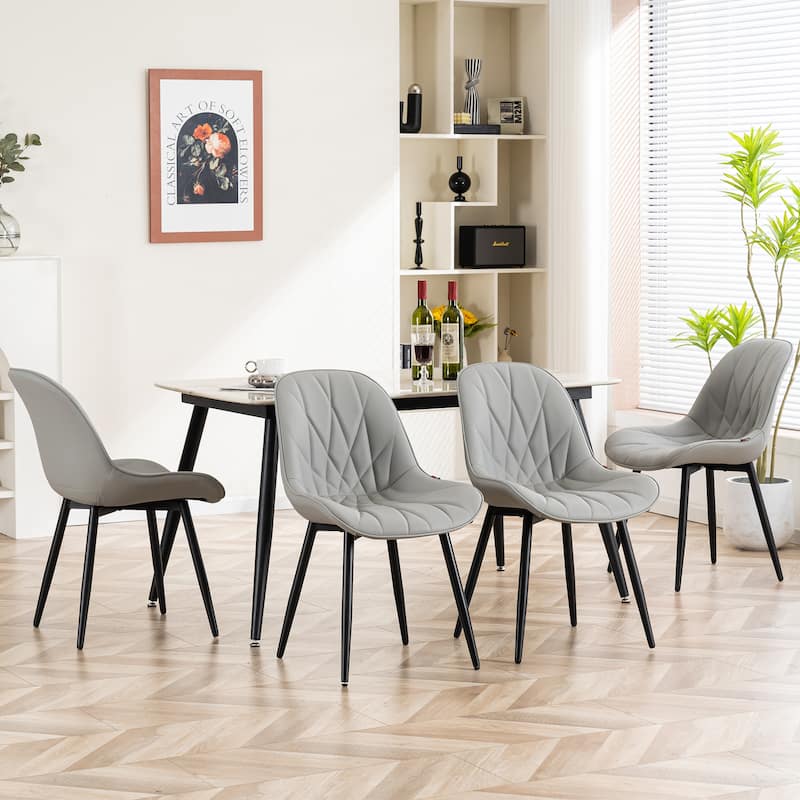 Upholstered Dining Chairs Set of 2 Modern Kitchen Chairs
